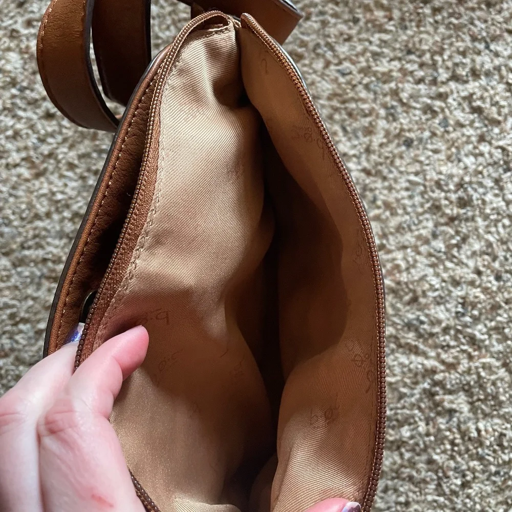 B.O.C brand Orange/Pink and White Striped Canvas Purse - Picture 4 of 4